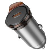 Адаптер Автомобильный - Hoco NZ16, 1USB-C/QC3.0/PD30W серый