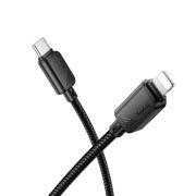 Кабель Type-C - Lightning Hoco X113, 3A/PD27W, 1м, чёрный