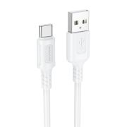 Кабель USB - Type-C Borofone BX111, 3A, 1м, белый