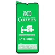 Защитное стекло для Samsung A13 чёрное керамическое Ceramic тех.пак.