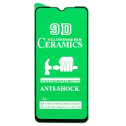 Защитное стекло для Xiaomi Redmi 9A/9i чёрное керамическое Ceramic тех.пак.