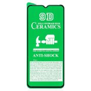 Защитное стекло для Realme C25 Global/C25s Global чёрное керамическое Ceramic тех.пак.