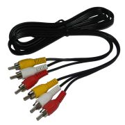 Аудиокабель - Кабель 3RCA (m) - 3RCA (m) 5м чёрный