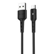 Кабель USB - MicroUSB Hoco X30, 1.2м, чёрный