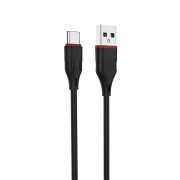 Кабель USB - Type-C Borofone BX17, 2A, 1м, чёрный