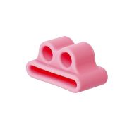 Держатель для наушников AirPods силиконовый розовый