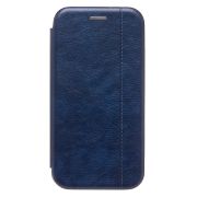 Чехол iPh 15 Pro книжка боковая синий BF+