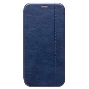 Чехол iPh 16 Pro Max книжка боковая синий BF+