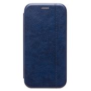 Чехол iPh 16 Pro книжка боковая синий BF+