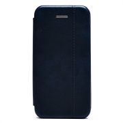 Чехол iPh 5/5S книжка боковая синий BF+