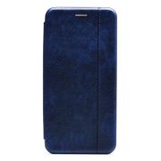 Чехол Samsung S21+ книжка боковая синий BF+