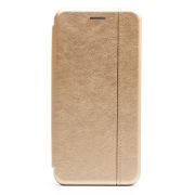 Чехол Samsung S21+ книжка боковая золотистый BF+