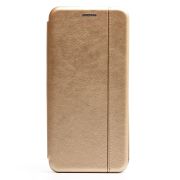 Чехол Samsung S21 Ultra книжка боковая золотистый BF+