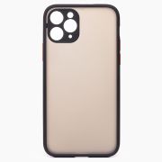 Чехол iPh 11 Pro пластик с защитой камеры чёрный
