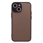 Чехол iPh 13 mini пластик с защитой камеры чёрный