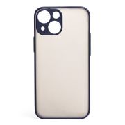 Чехол iPh 13 mini пластик с защитой камеры синий