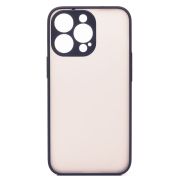 Чехол iPh 13 Pro пластик с защитой камеры синий