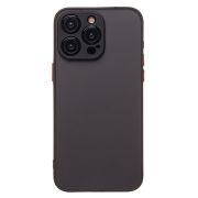 Чехол iPh 15 Pro Max пластик с защитой камеры чёрный