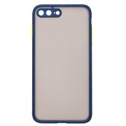 Чехол iPh 7 Plus/ 8 Plus пластик с защитой камеры синий