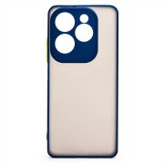 Чехол Infinix Hot 40 Pro пластик с защитой камеры синий