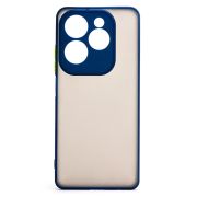 Чехол Infinix Hot 40 пластик с защитой камеры синий