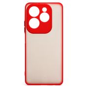 Чехол Infinix Hot 40 пластик с защитой камеры красный