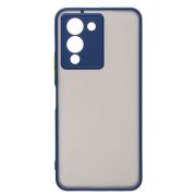 Чехол Infinix Note 12 G96 Turbo пластик с защитой камеры синий