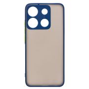 Чехол Infinix Smart 7 Plus пластик с защитой камеры синий