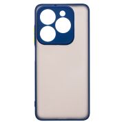 Чехол Infinix Smart 8 Pro пластик с защитой камеры синий