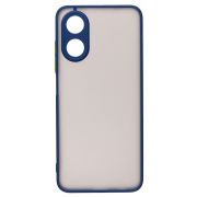 Чехол Oppo A17k пластик с защитой камеры синий
