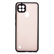 Чехол Realme C21 пластик с защитой камеры чёрный