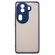 Чехол Oppo Reno 11 Pro пластик с защитой камеры синий