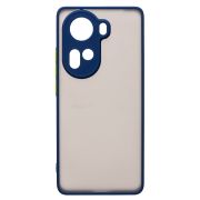 Чехол Oppo Reno 11 пластик с защитой камеры синий