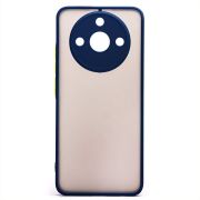 Чехол Realme 11 CN пластик с защитой камеры синий
