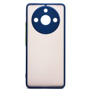 Чехол Realme 11 Pro+ пластик с защитой камеры синий