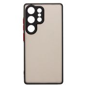 Чехол Samsung S25 Ultra пластик с защитой камеры чёрный