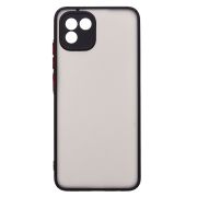 Чехол Samsung A03/A035 пластик с защитой камеры чёрный