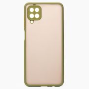 Чехол Samsung A12/A125 пластик с защитой камеры зелёный