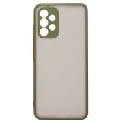 Чехол Samsung A32 4G/A32 пластик с защитой камеры зелёный