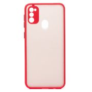 Чехол Samsung M21/M215G Edition пластик с защитой камеры красный