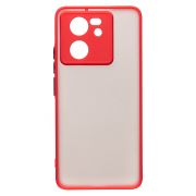 Чехол Xiaomi 13T/13T Pro пластик с защитой камеры красный