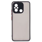 Чехол Xiaomi Poco C55/Redmi 12C пластик с защитой камеры чёрный