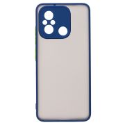 Чехол Xiaomi Poco C55/Redmi 12C пластик с защитой камеры синий