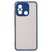 Чехол Xiaomi Poco C55/Redmi 12C пластик с защитой камеры синий тёмный