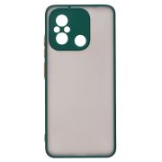 Чехол Xiaomi Poco C55/Redmi 12C пластик с защитой камеры зелёный