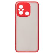 Чехол Xiaomi Poco C55/Redmi 12C пластик с защитой камеры красный
