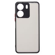 Чехол Xiaomi Poco C65 пластик с защитой камеры чёрный
