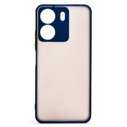 Чехол Xiaomi Poco C65 пластик с защитой камеры синий