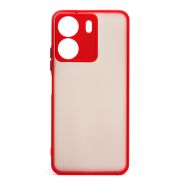 Чехол Xiaomi Poco C65 пластик с защитой камеры красный