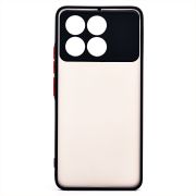 Чехол Xiaomi Poco F6 Pro пластик с защитой камеры чёрный